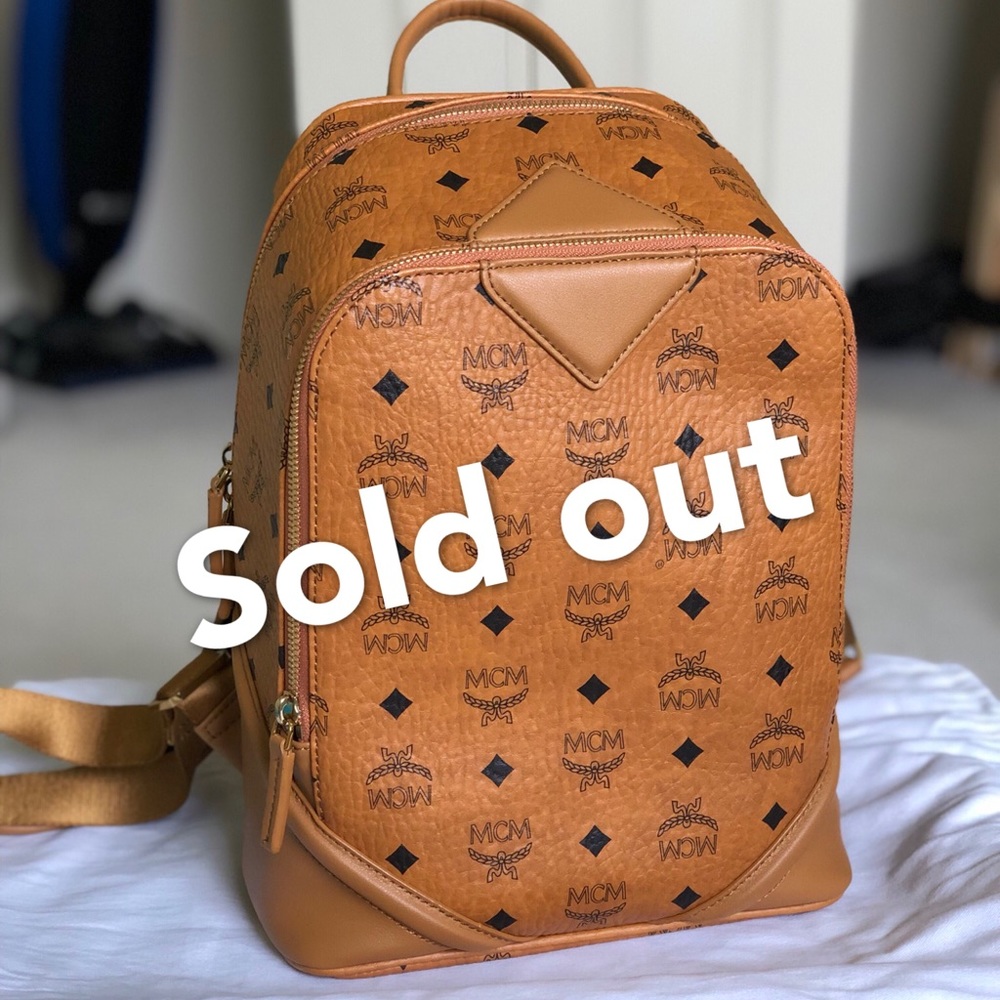 MCM DUKE  COGNAC BACKPACK
